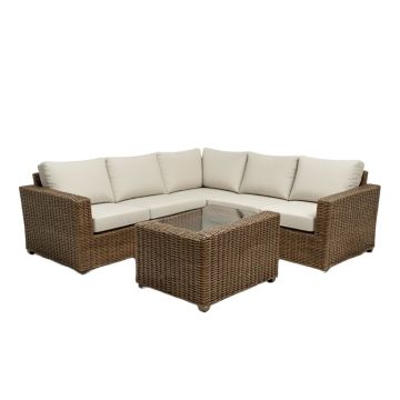 Danice Patio Outdoor 7 Piece Rattan Sectional Seating Group With Cushions