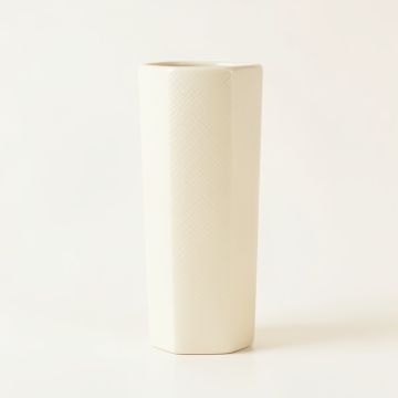 Hazel Bluff Empty Decorative Vase - Ivory (synthetic illustration; no displayed measurements)