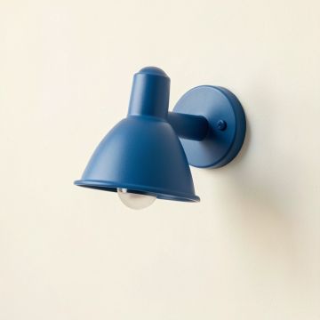 Oak Branch Wall Sconce Mounted On A Plain Wall - Blue (synthetic illustration; no displayed measurements)