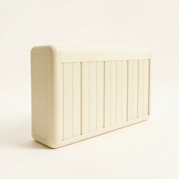Shore Crossing Narrow Outdoor Storage Bench - Ivory (synthetic illustration; no displayed measurements)