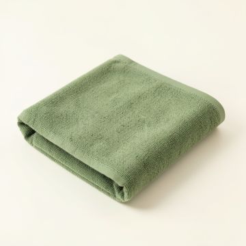 Wren Branch Bath Towel - Green (synthetic illustration; no displayed measurements)