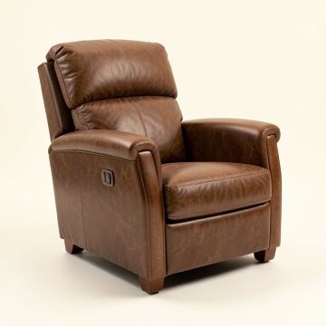 Tudor 32 '' Wide Faux Leather Power Standard Recliner (synthetic illustration; no displayed measurements)