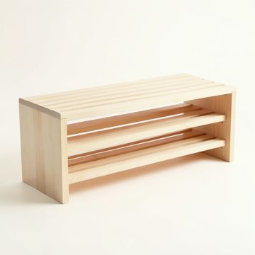 Moss Bend Shoe Storage Bench - Ivory (synthetic illustration; no displayed measurements)