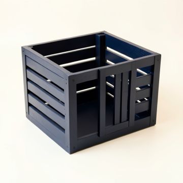 Meadow Arc Empty Furniture-Style Pet Crate (synthetic illustration; no displayed measurements)