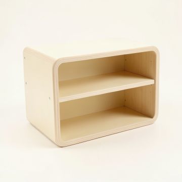 Linden Bend Low Toy Storage Unit - Cream (synthetic illustration; no displayed measurements)