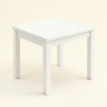 Vale Dale Compact Balcony Table - White (synthetic illustration; no displayed measurements)