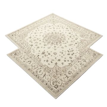 Copenhaver Oriental Charcoal/Ivory Area Rug