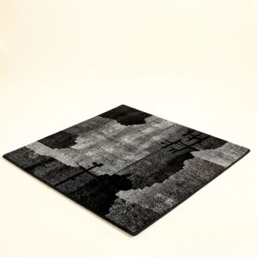 Bronte Tufted Wool Black/Gray Rug (synthetic illustration; no displayed measurements)