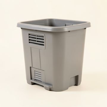 Pine Bend Closed Garden Compost Bin - Gray (synthetic illustration; no displayed measurements)