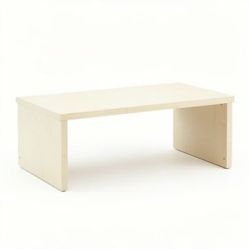 Elm Falls Desktop Monitor Riser - Ivory (synthetic illustration; no displayed measurements)