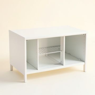 Briar Bridge Empty Countertop Canister Rack - White (synthetic illustration; no displayed measurements)