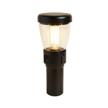 Solar Powered Flickering Led Torch Light