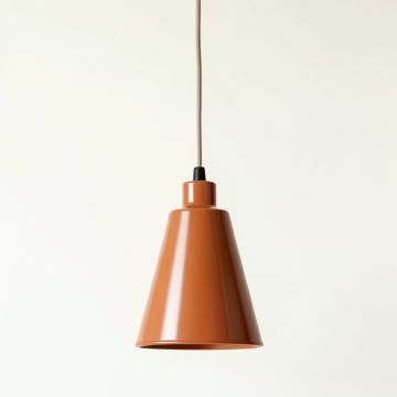 Shore Brook Pendant Light Suspended From One Plain Cable - Terracotta (synthetic illustration; no displayed measurements)