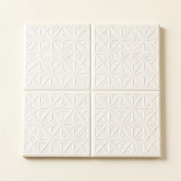 Birch Brook Uninstalled Square Decorative Tile - White (synthetic illustration; no displayed measurements)