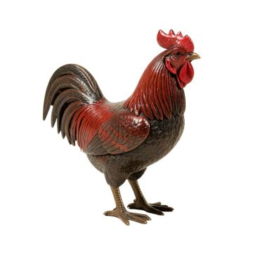 Tobin 16.5 '' H Metal Rooster Figurine
