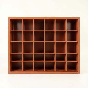 Cliff Bluff Empty Mug-Storage Cabinet Insert - Terracotta (synthetic illustration; no displayed measurements)