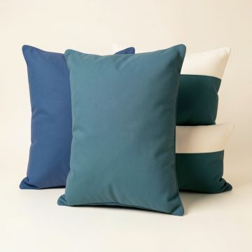 India Dreaming Indoor/Outdoor , Removable Cover Pillow , Large & 1 Lumbar Pillow (synthetic illustration; no displayed measurements)