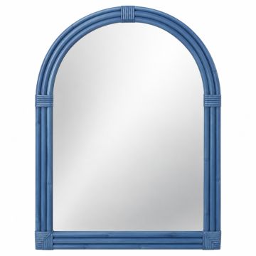 Willow Arc Framed Wall Mirror - Blue