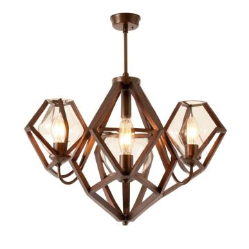 Kimbrell 4 - Light Shaded Chandelier Geometric Chandelier