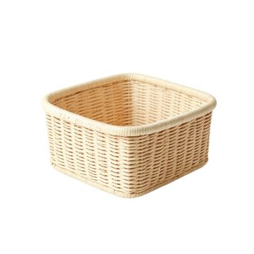 Sage Branch Empty Storage Basket - Cream