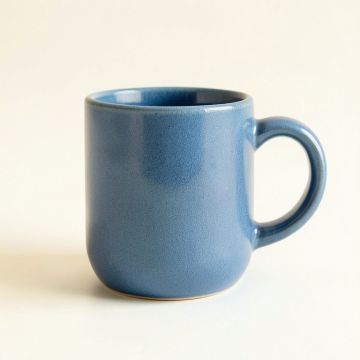 Fern Crest Ceramic Mug - Blue (synthetic illustration; no displayed measurements)