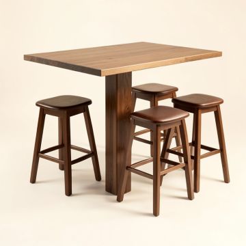 Espresso Topmax 5-Piece Bar Table Set (synthetic illustration; no displayed measurements)