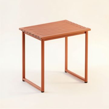 Lake Arc Compact Balcony Table (synthetic illustration; no displayed measurements)