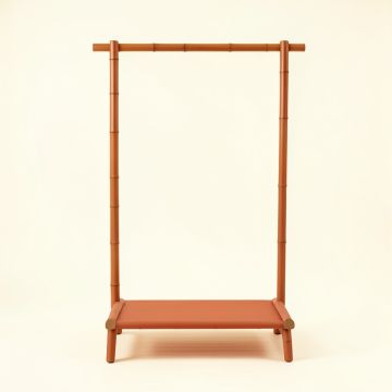 Sage Canyon Empty Garment Rack - Terracotta (synthetic illustration; no displayed measurements)