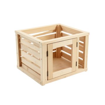 Ridge Branch Empty Furniture-Style Pet Crate - Beige