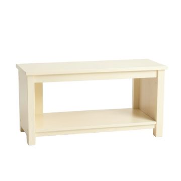 Pine Bend Indoor Bench - Cream (synthetic illustration; no displayed measurements)