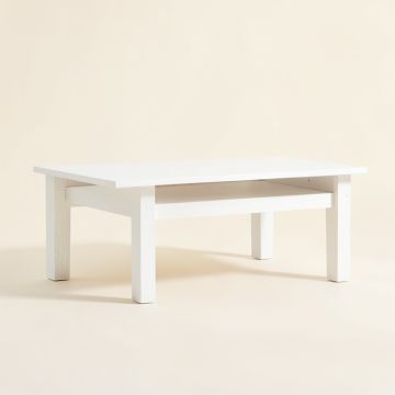 Dawn Bend Coffee Table - White (synthetic illustration; no displayed measurements)