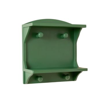 Heath Bridge Wall-Mounted Entryway Organizer Shelf - Green