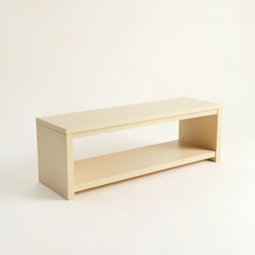 Clay Bend Narrow Outdoor Storage Bench - Beige (synthetic illustration; no displayed measurements)