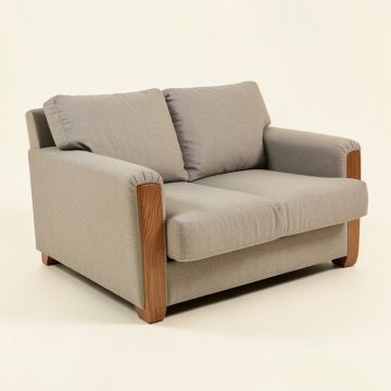 Corette Cotton Rolled Arm Sofa Bed With Reversible Cushions (synthetic illustration; no displayed measurements)