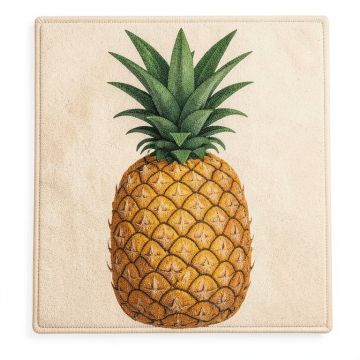 Shively Welcome Classic Pineapple 29 '' X 17 '' Non-Slip Outdoor Door Mat (synthetic illustration; no displayed measurements)