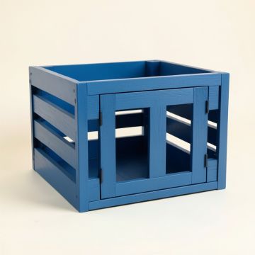 Brook Bend Empty Furniture-Style Pet Crate - Blue (synthetic illustration; no displayed measurements)