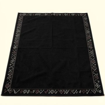 Meadow Branch Rectangular Area Rug - Black (synthetic illustration; no displayed measurements)