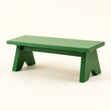 Ash Brook Indoor Bench - Green (synthetic illustration; no displayed measurements)