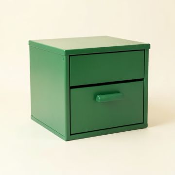 Bay Branch Small-Parts Storage Drawer Cabinet - Green (synthetic illustration; no displayed measurements)