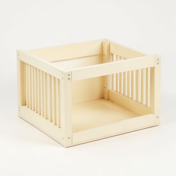 Hazel Brook Empty Furniture-Style Pet Crate - Cream (synthetic illustration; no displayed measurements)