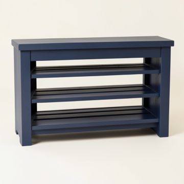 Sage Brook Shoe Storage Bench - Navy (synthetic illustration; no displayed measurements)