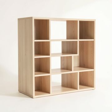 Meadow Edge Desktop Shelving Unit - Beige (synthetic illustration; no displayed measurements)