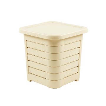 Summit Branch Closed Garden Compost Bin - Cream