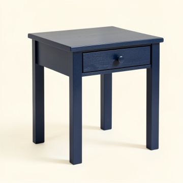 Ash Edge Side Table - Navy (synthetic illustration; no displayed measurements)