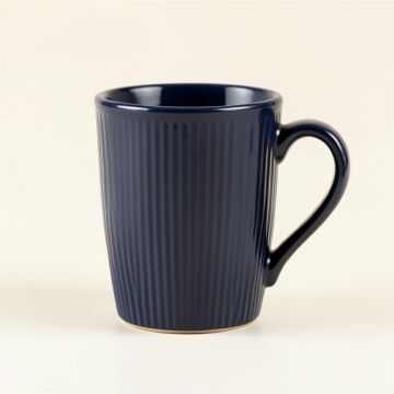Cedar Bridge Ceramic Mug - Navy (synthetic illustration; no displayed measurements)