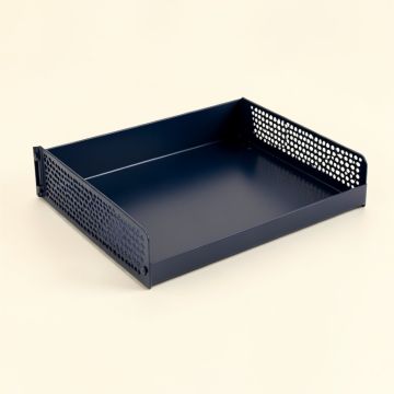Shore Dell Empty Under-Desk Cable Tray - Navy (synthetic illustration; no displayed measurements)