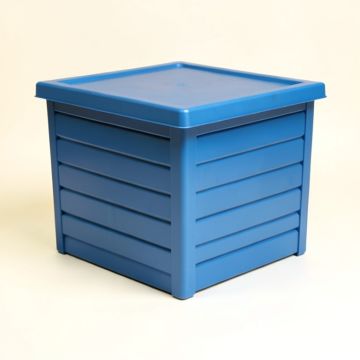 Meadow Crossing Closed Outdoor Storage Box - Blue (synthetic illustration; no displayed measurements)