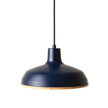 Slate Bluff Pendant Light Suspended From One Plain Cable - Navy
