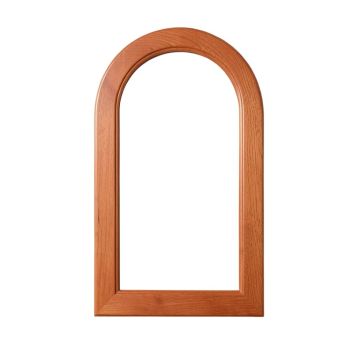 Clay Crest Framed Wall Mirror - Terracotta