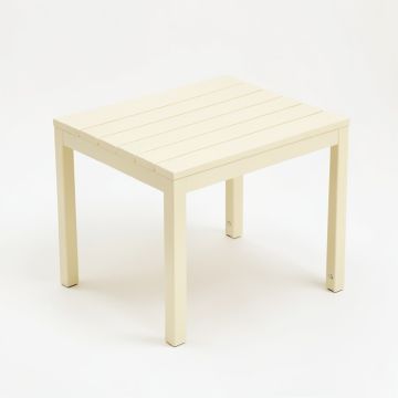 Shore Bend Compact Balcony Table - Cream (synthetic illustration; no displayed measurements)